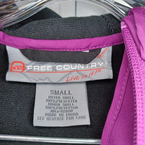 Free Country Chico purple and black jacket Size S - Picture 6 of 9